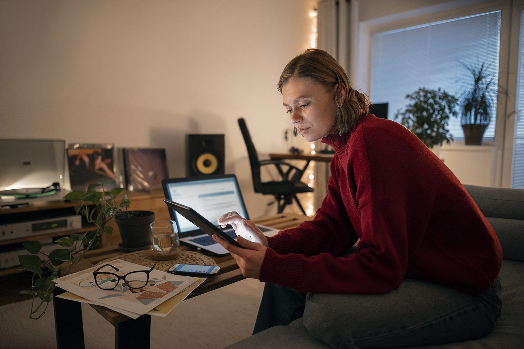 Florida homeowner creating a digital home inventory checklist with photos of electronics and furniture.