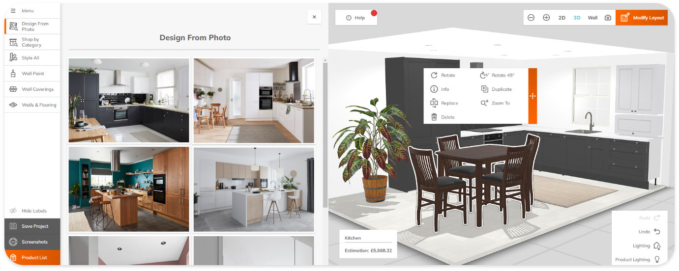 3D scan of Florida home for pre-loss inventory by Asset Shield.